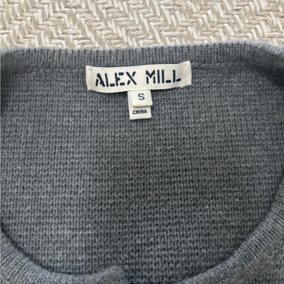 Alex Mill Gray Knit Sweater jacket new S small - Picture 4 of 4